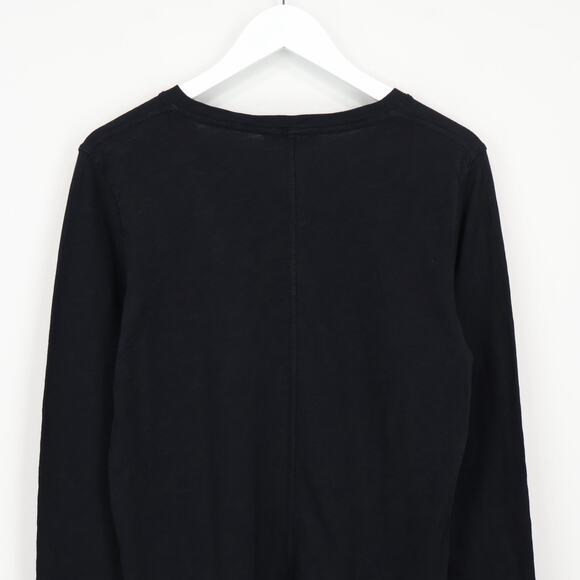 American Giant Womens Premium Slub Long Sleeve V Neck Tee Black Medium NWOT - Picture 5 of 6